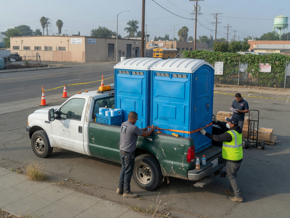 Porta Potty Rentals in Downtown Stockton